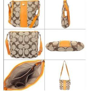 Coach Crossbody purse with Orange detail